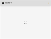 Tablet Screenshot of pendarvislaw.com